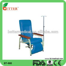 Chaise à infusion d&#39;hôpital médical ajustable haute qualité à vente chaude